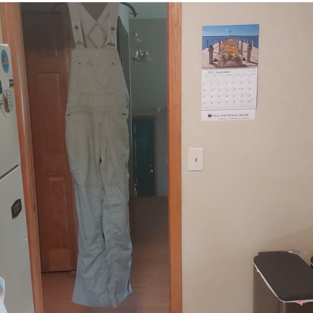 Hemp green Patagonia overalls, size medium